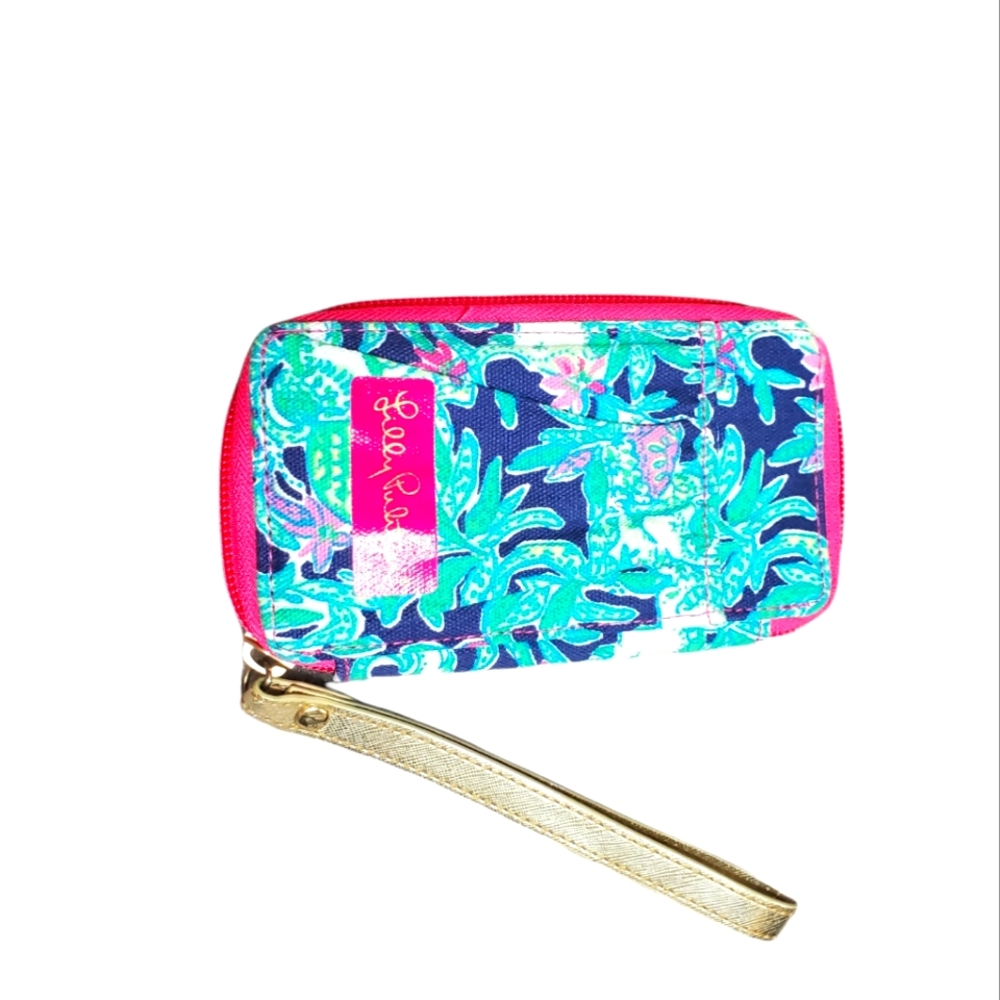Lilly Pulitzer zip wallet clutch nwot
